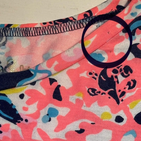 Lilly Pulitzer Linden Shirt Dress, size M print: Pop Up For The Halibut - Picture 12 of 14